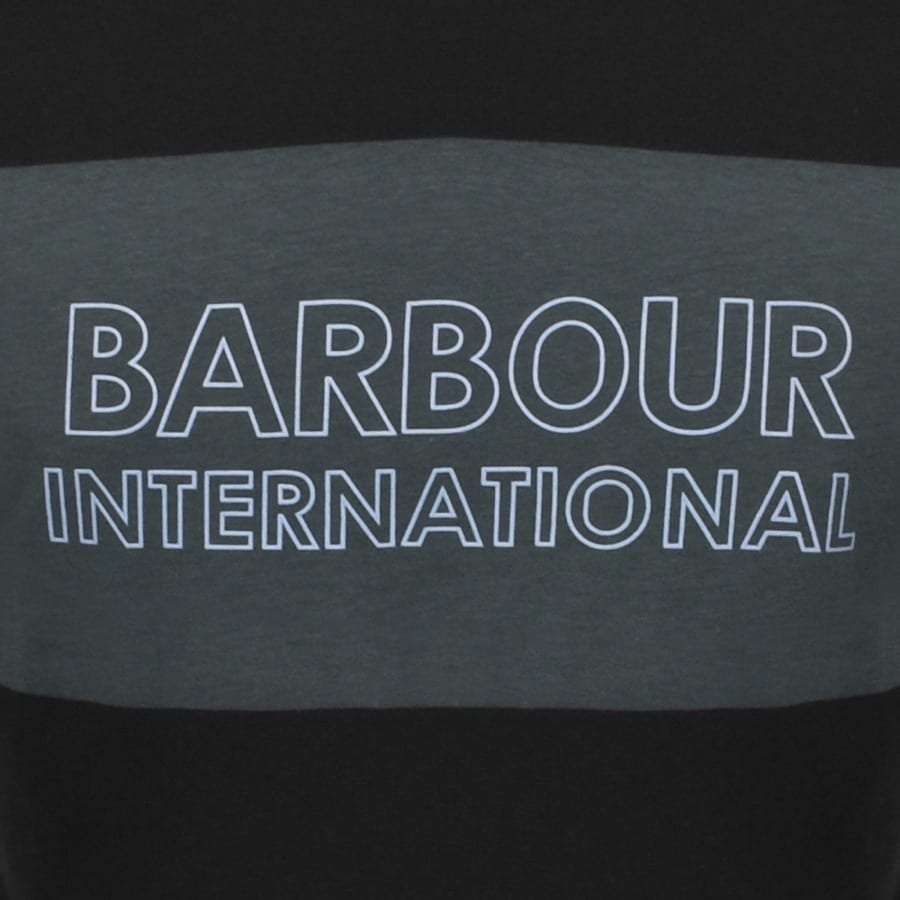 Alternative Image for ProductBarbour International Logo T Shirt Black3